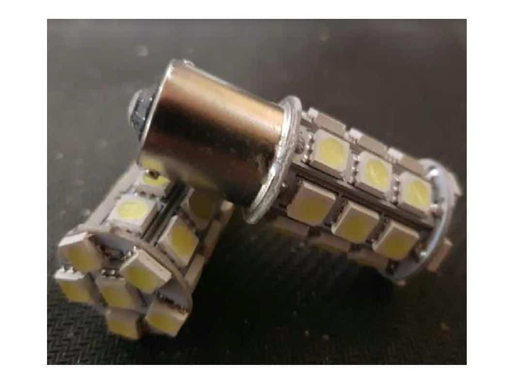 Bulb: LED CLEAR Reverse & Park Single Contact (pair)